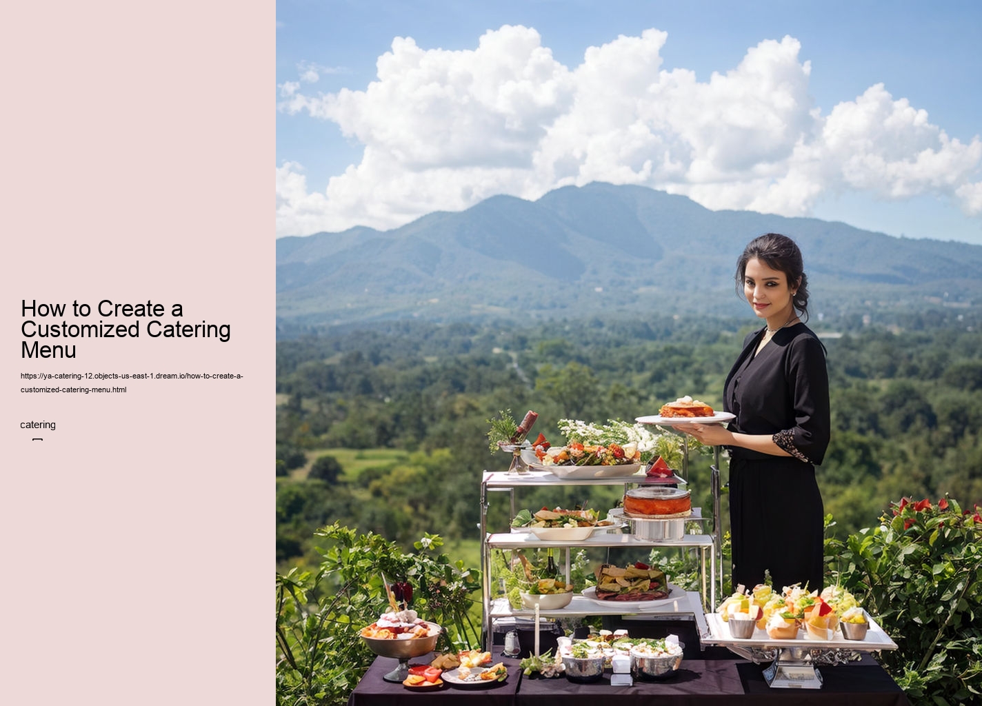 How to Create a Customized Catering Menu